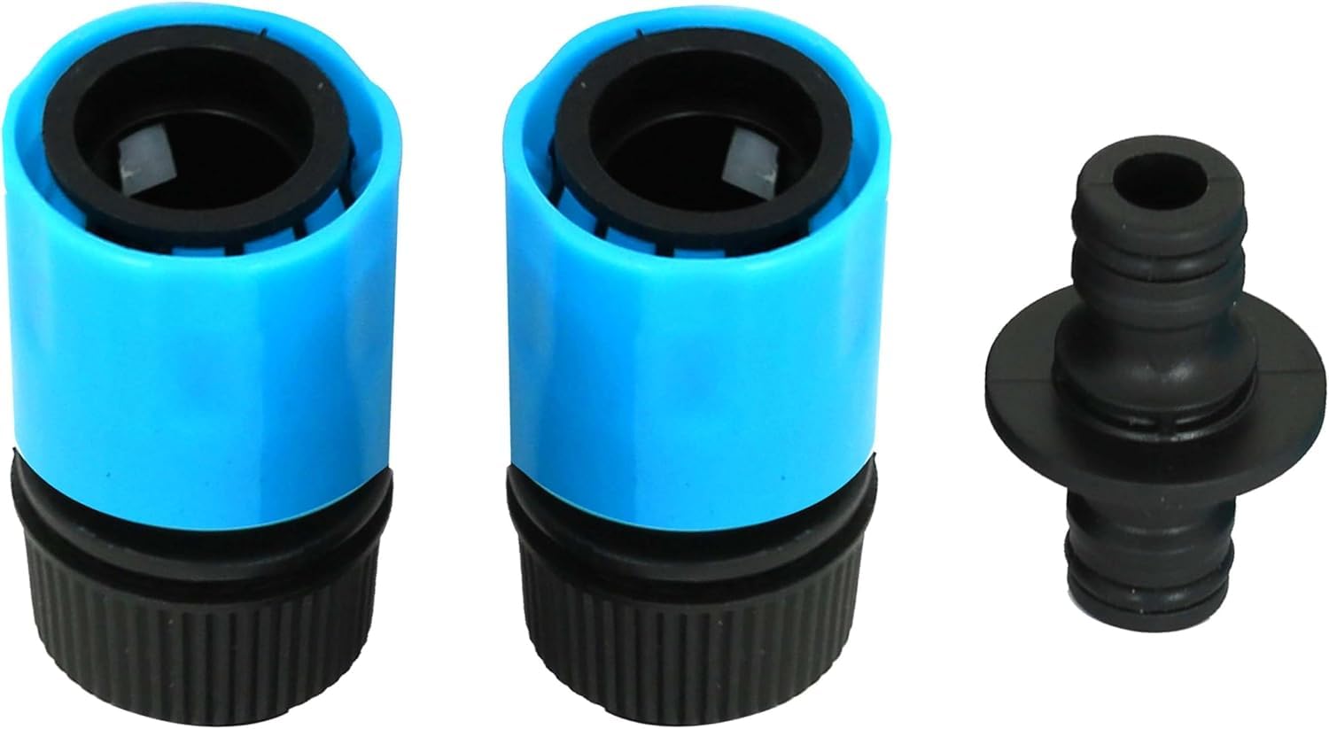 BURI Lot de 4 tuyaux d'arrosage Pearl 60 m (4 x 15 m) - Tuyau d'arrosage avec raccord de raccordement - Micro irrigation pour jardin, parterre et serre - Économie d'eau et raccourcissement - Diamètre