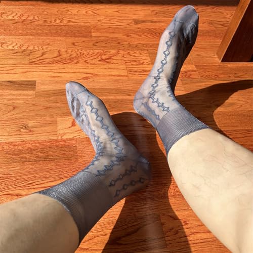 Men Dress Socks Casual Business Socks Soft Nylon Work Trouser Socks Middle Tube Socks Breathable Ankle Socks Crews3