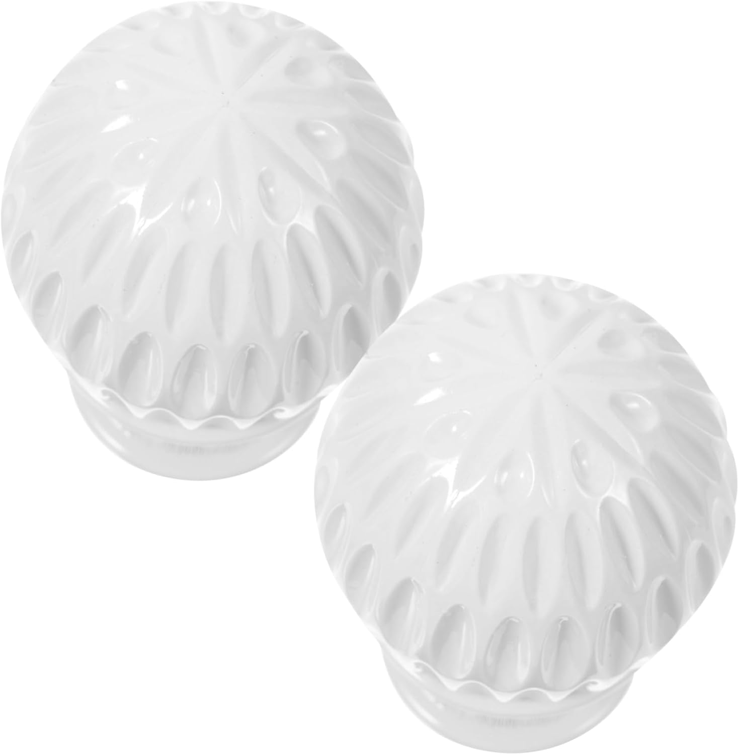 Zerodeko 2pcs Honeycomb Curtain Rod Ends Decorative Finial for Elegant Window Treatments Stylish Curtain Accessories White for Living Room Kitchen Decor