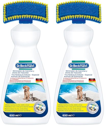 Dr. Beckmann Quitamanchas y olores de mascotas 650 ml (Paquete de 2)