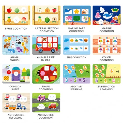 Image of Toddler Busy Book - Activity Binder for Kids 3+ Years | Montessori Learning Busy Board | Activity Book | Educational Toy | Easy to Carry Travel Book | Return Gift for Kids (Busy Book)