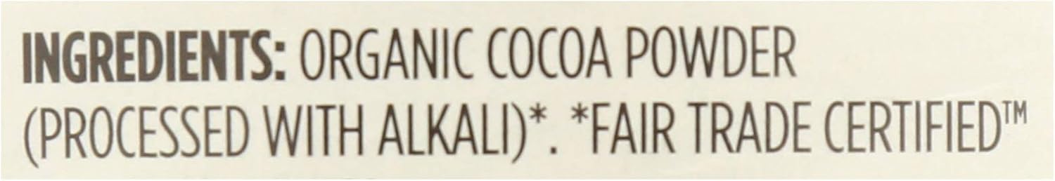 , Organic Cocoa Powder, Unsweetened, 8 Ounce