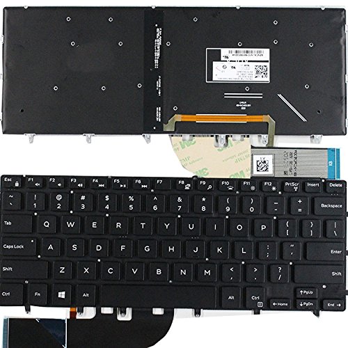 KBR Replacement Keyboard for Dell Inspiron 13-5368 i5368 13-7368 i7368 13-7368 i7378 Laptop with Backlit - Thumbnail 2
