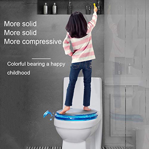 Asiento de inodoro de resina, bisagras de cierre suave, decoración náutica de baño, cubierta resistente, fácil de instalar para inodoros ovalados estándar