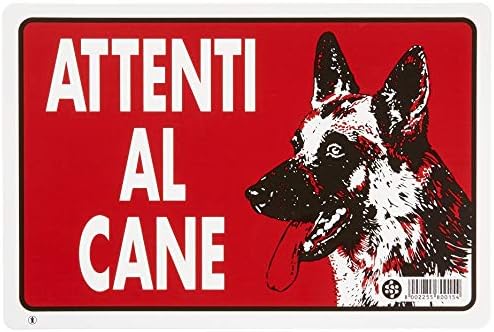 Cartello 'Attenti Al Cane' 20x30 Cm In Plastica - Visibile E Resistente - Foto 10