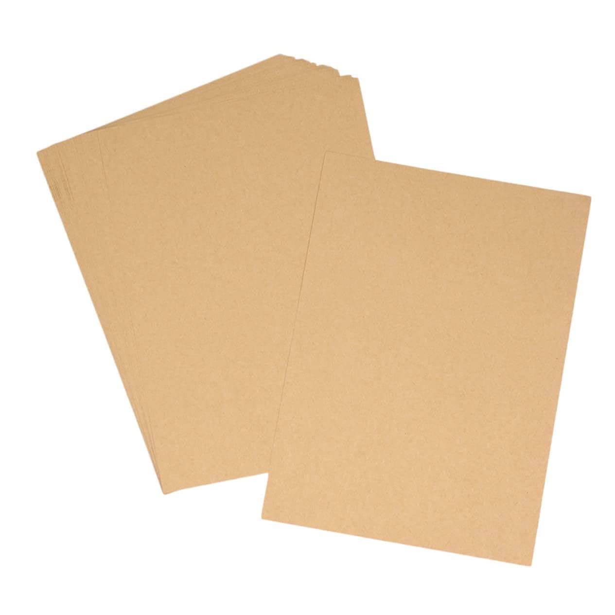 Vaguelly 100feuilles Papier Kraft Pour Emballage Cadeau Et Impression Couleur Marron Traditionnelle Résistant Et Facile à Plier