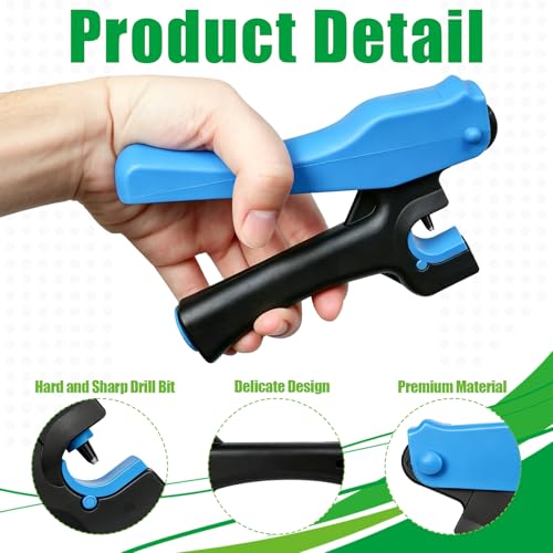 2 Pack Drip Irrigation Tubing Hole Punch Fittings, Drip Tube Hole Punch and 1/4 Inch Drip Fitting Insertion Tool for Easier 1/4" Barbed Fitting & Emitter Insertion in Drip Sprinkler System Setup by TTioDri - Image 3