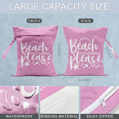Beach Bag, Travel Beach Bags for Women, Waterproof Sandproof Wet Bag3