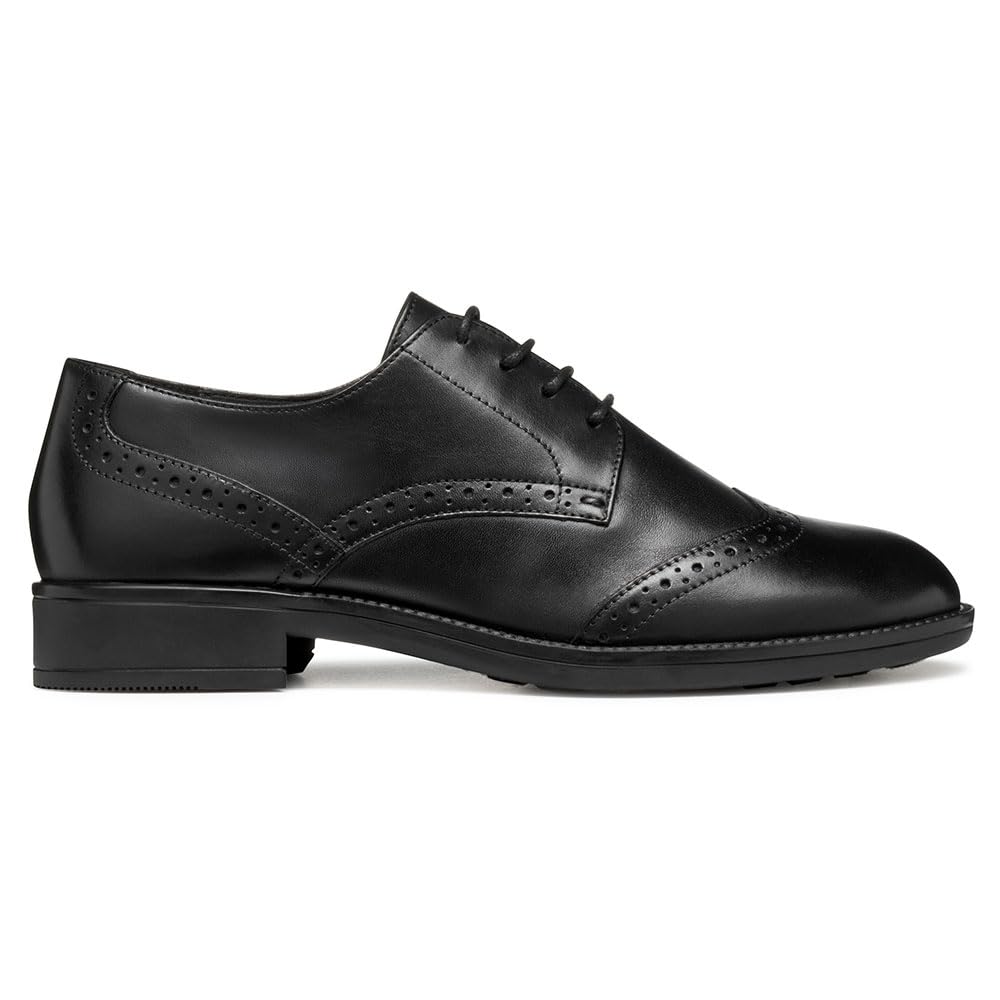 Geox Women's D Jaylon 2 Oxford, Black, 36.5 EU, Black, 3.5 UK
