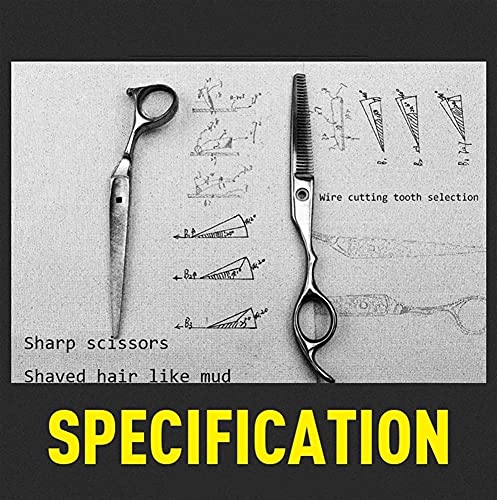 Ciseaux de coiffure pour gauchers 6,0" en acier affûté de haute précision