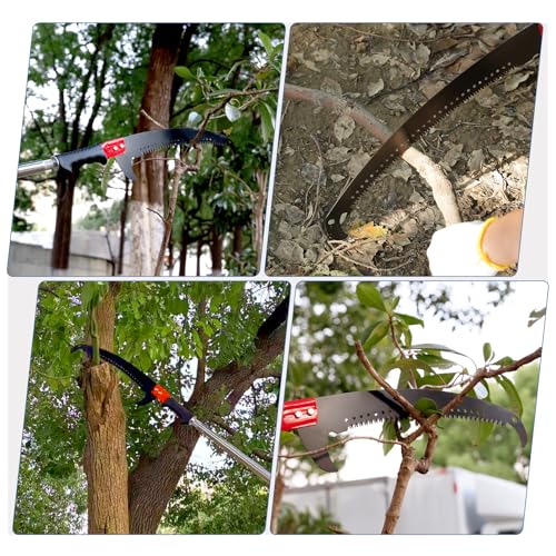 Image of Pole Saws for Tree Trimming, Lightweight Manual Stainless Steel Extension High Pole Pruning Pole Saw for Tree Trimming Branches at Forestry Yard Garden Patio
