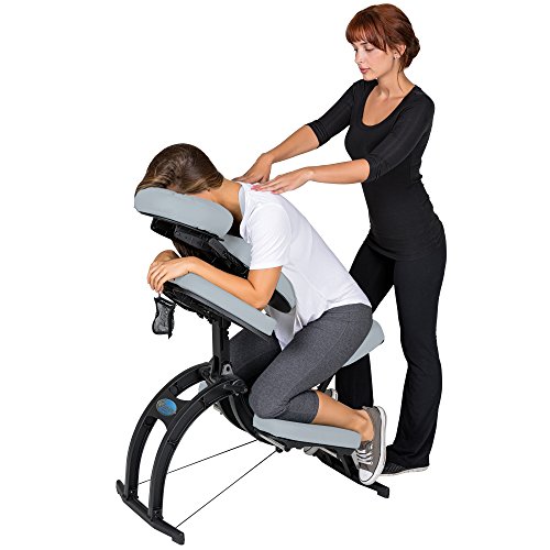 Image of EARTHLITE Portable Massage Chair AVILA II - Premium Folding Spa /Massage /Tattoo Chair incl. Rolling Carry Case