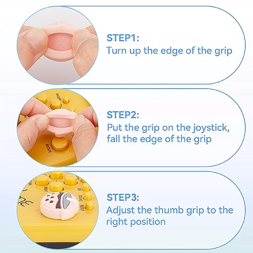 Image of GORGECRAFT 4Pcs Boba Thumb Grips Food Pork Bun Face Bubble Milk Tea Button Joystick Analog Stick Protective Cover Compatible with Switch OLED Lite Console for Gamepad Controller