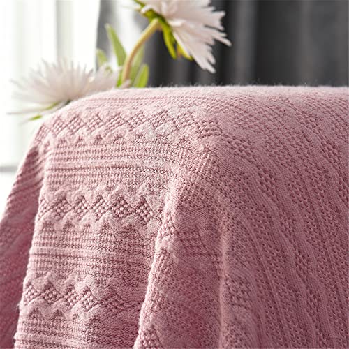 Vclife Dark Pink Couch Cover Jersey Knit Cotton Sectional Couch Covers For Cushion Couch Sofa, 1 Pc Couch Cover For Dog Cat Pet L Shaped Slipcover Multifunctional Furniture Protector (71"X134") #TOP7
