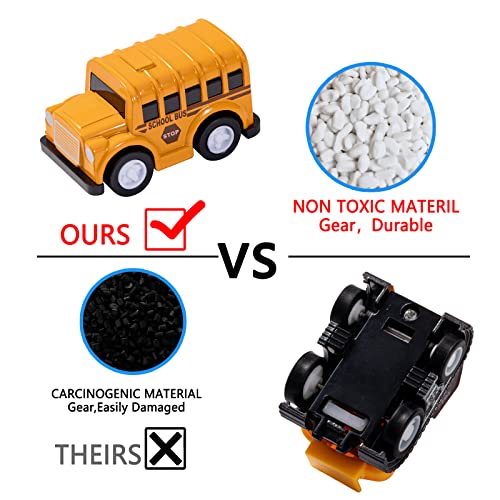 Fadorioe 18 Piece Die-Cast Pull Back Cars And Airplanes Toys Set,Mini Friction Powered Alloy Metal Vehicles And Aircraft Playset Party Favor For Toddler Boy Girl #TOP2