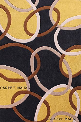 Image of Carpet Mahal Export Quality Handmade Tuffted Pure Woollen Carpet for Hall Living Room Bedroom Size 12 x 15 feet (360X450 Cm) Color-Multi