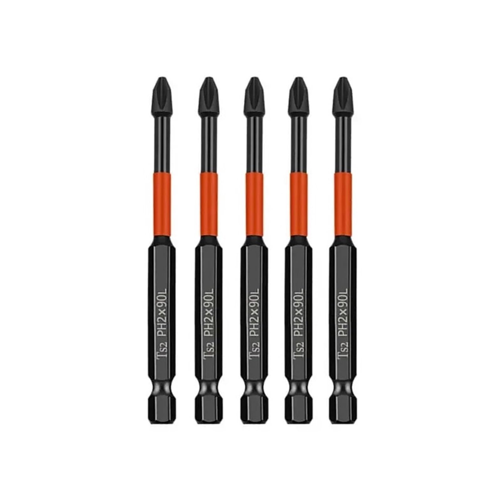 UAYPLMBI 25mm 50mm 70mm 90mm 150mm PH2 Cross Screwdriver Bit Set Impact Batch Head Hardness