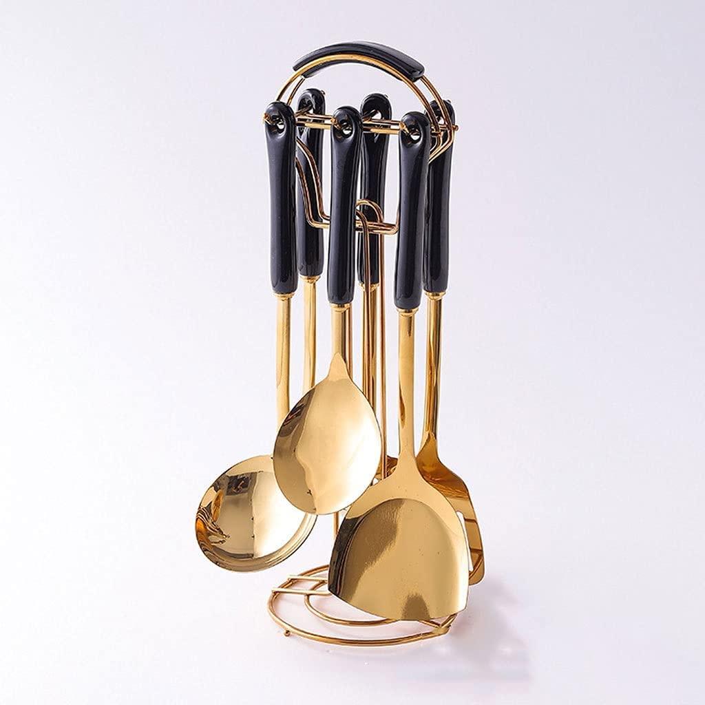 MYUYEE Kitchen Utensils Set,Boat Set Cooking Scrapers Full Set Of Household Cookers Soup Bottoms Kitchen Kitchenware Supplies Shovel (B)
