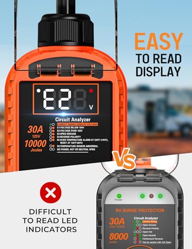 Docusvect DF-11 10,000J Rv Surge Protector 30 Amp thumb #4