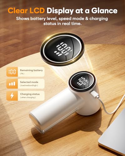Fabric Shaver, Lint Remover Rechargeable,6-Blade Lint Remover - Image 4