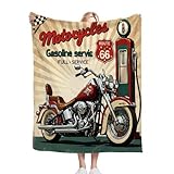 Gumntun Kuscheldecke 150x200 cm MotorräDer, Warm Flauschige Decke TV-Decke...
