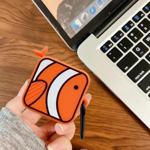 Image of Valente Silicone Case Cover for Samsung Galaxy Buds FE (2023), Buds 2 Pro (2022), Buds 2 (2021), Buds Pro (2021), and Buds Live (2020) (Clown Fish)