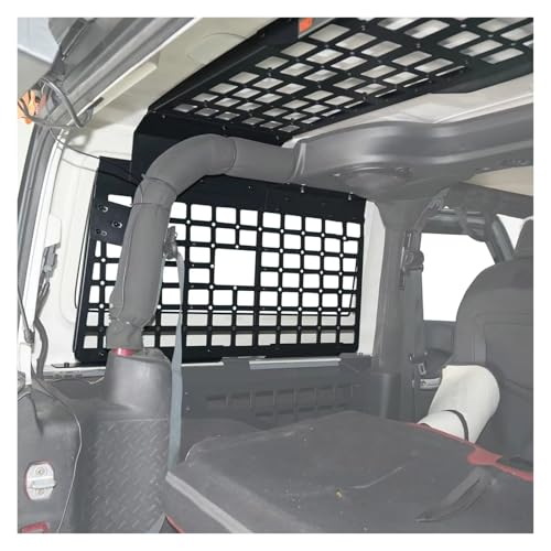 Barras Transversales Para Jeep Para Wrangler JK 2 Puertas (2007-2017) Panel Molle Ventanilla Lateral Maletero Portaequipajes Techo