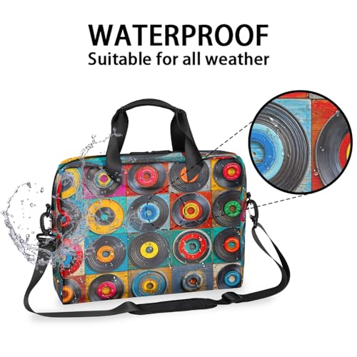 Maletín vintage para laptop de 16 pulgadas resistente al agua miniatura 2