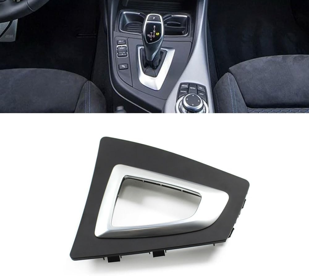 Compatible with BMW 1/2 Series, Center Console Gear Shift Trim Cover, Gear Shifter Lever Frame Panel Interior Accessories Replacement for BMW F20 F21 F22 F23 F87 51169207315
