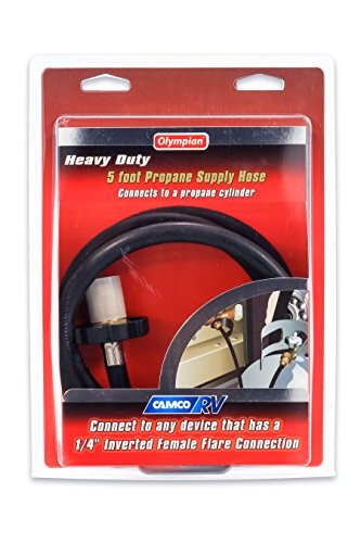 Camco Olympian 5-Foot Rv Propane Supply Hose | Features Built-In Excess Flow Protection, Easily Connects Camper To 20/30 Lb Propane Tank, And Can Be Used With A Propane Tee (59033) #TOP1