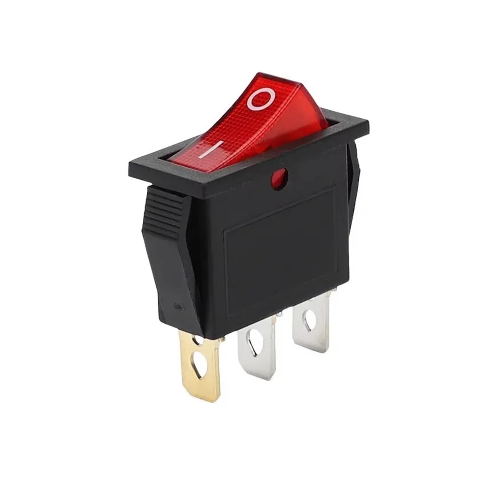 Interruptor basculante iluminado LED KCD3, encendido y apagado, 2/3 pines, 16 A, 250 V, con luz indicadora for equipos eléctricos de electrodomésticos automotrices.(3Pin Green,20PCS)