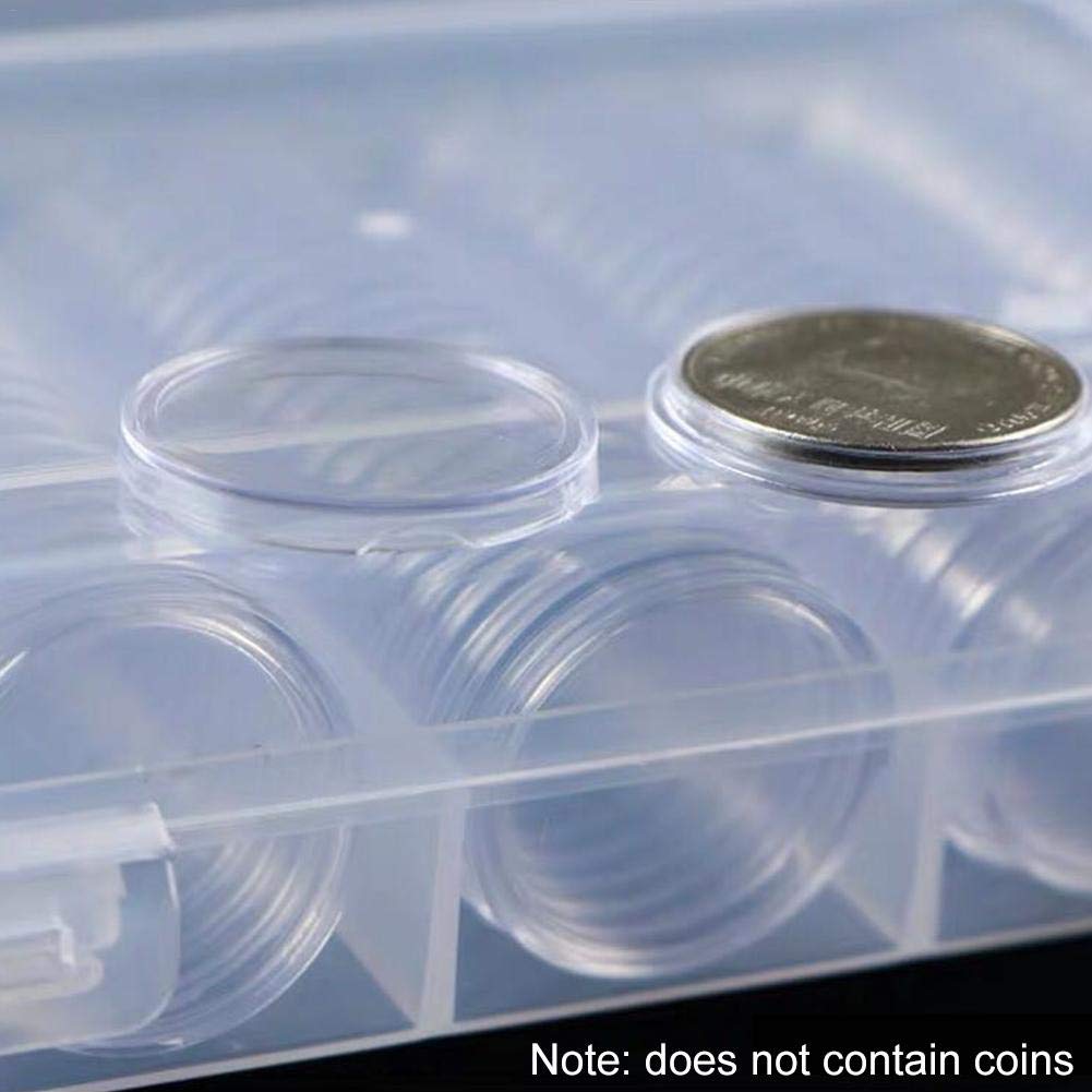 Cápsulas Redondas 33mm Para Guardar Monedas .d | Meses sin interés Cápsulas Redondas 33mm Para Guardar Monedas .d | Meses sin interés