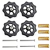 3Dman 4PCS Upgraded Hand Twist Leveling Nut Diameter 40mm + 4PCS Hot Bed Spring Compression+ 4PCS M4X40mm Screws for Creality 3D Printer CR-10 CR-10s Ender 3 Ender 3 Pro Ender 5（4 Set）