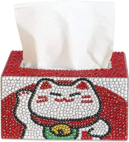Firstop Diamond Painting Tissue Box, DIY Tissue Box Holder, Special Shaped Diamond Painting Storage Box, Diamond Painting Tissue Box, Rectangle Tissue Box, Tissue Box Cover for Home Decor Gift Craft