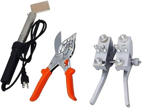 150w PU Round Belt Welding Machine, Drive Belt Connector Hot Melt Machine, Round Belt Welder Joint Machine Clamp+scissor+soldering Iron For V-belts Pentagonal Belts Pu Pipes Plastic Strips