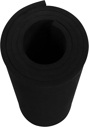 Miniatura 72 de Rollo de espuma EVA de 0.197 in, rollo de espuma de cosplay de 16 x 59 pulgadas (6.5 pies cuadrados), color negro, adecuado para modelado de espuma