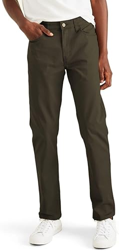 Pantalón vaquero Dockers para hombre, tiro recto, pantalón Tech para todas las temporadas