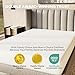 OhGeni 100% Waterproof Mattress Protector,Queen Size Mattress Soft Pad,Pet Hair & Bedwetting Resistant,Cooling Breathable Fitted Sheets,Washable Bed Cover,Non-Slip Deep Pocket,Noiseless for Bedroom