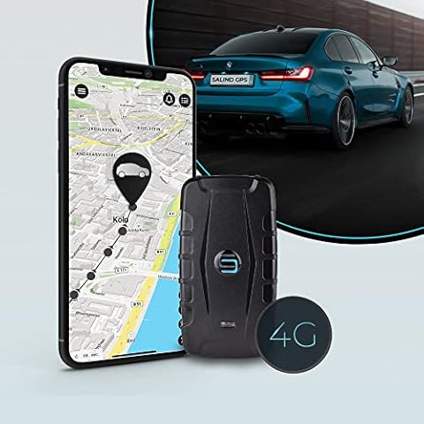 SALIND 20 GPS Tracker 4G für Autos, Maschinen, Boote - inkl. Magnet - ca. 90 Tage Akkulaufzeit (bis zu 180 Tage im Standby) Lange Akkulaufzeit -Echtzeit-Tracking - 20.000mAh Cover
