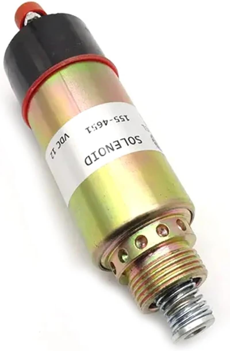 1pc Excavator Spare Parts Solenoid Valve 12V 1554651 8C3664 For 3116 3126 Engines Fuel Shutoff Stop Solenoid 8C-3664 155-4651(High)