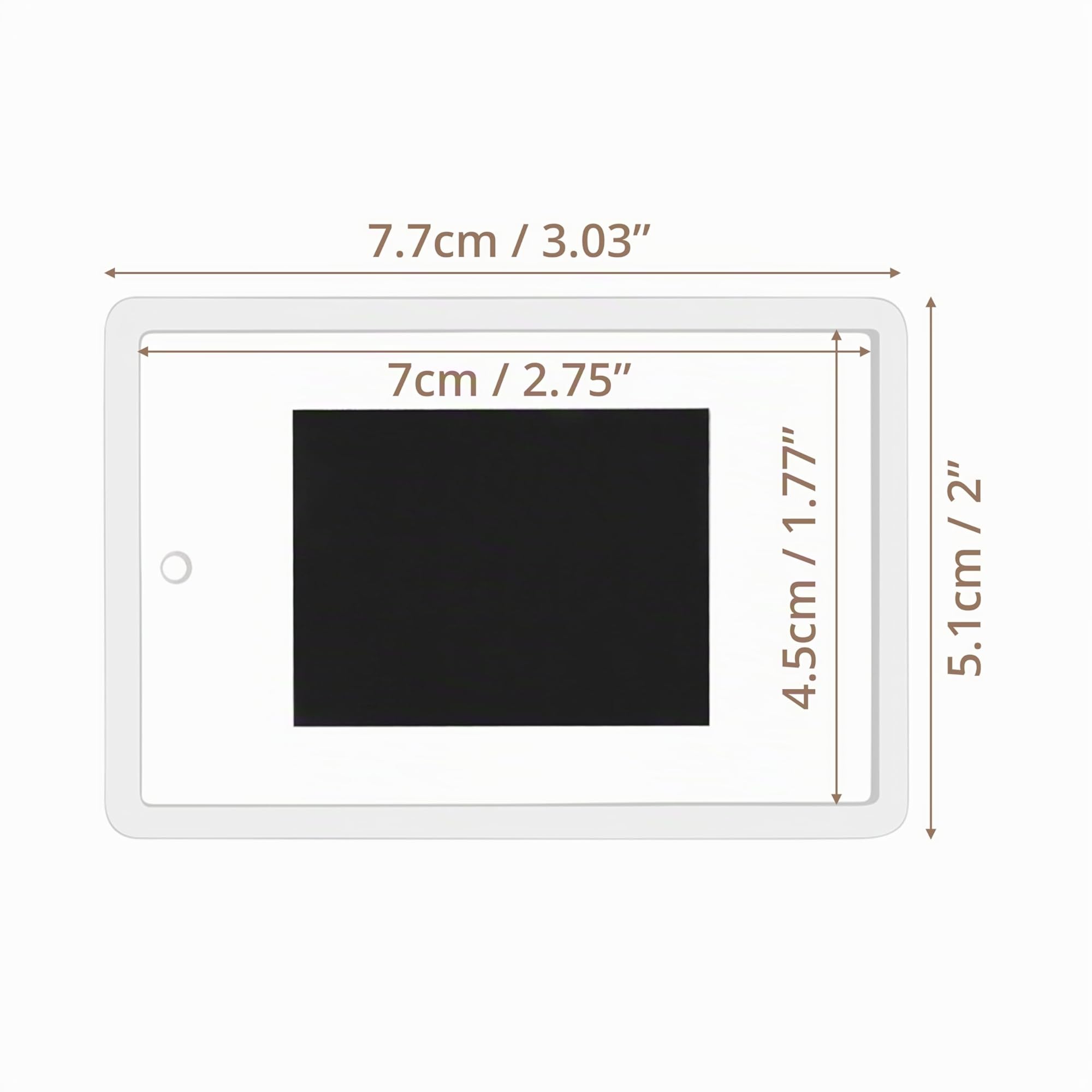 Kurtzy 50er Pack Mini Polaroid Bilderrahmen magnetisch - 50x Fotomagnete klein - Magnet Bilderrahmen Für Fotos 7 x 4,5 cm - Kühlschrankmagnete für Kleine Fotos - Fotogeschenke