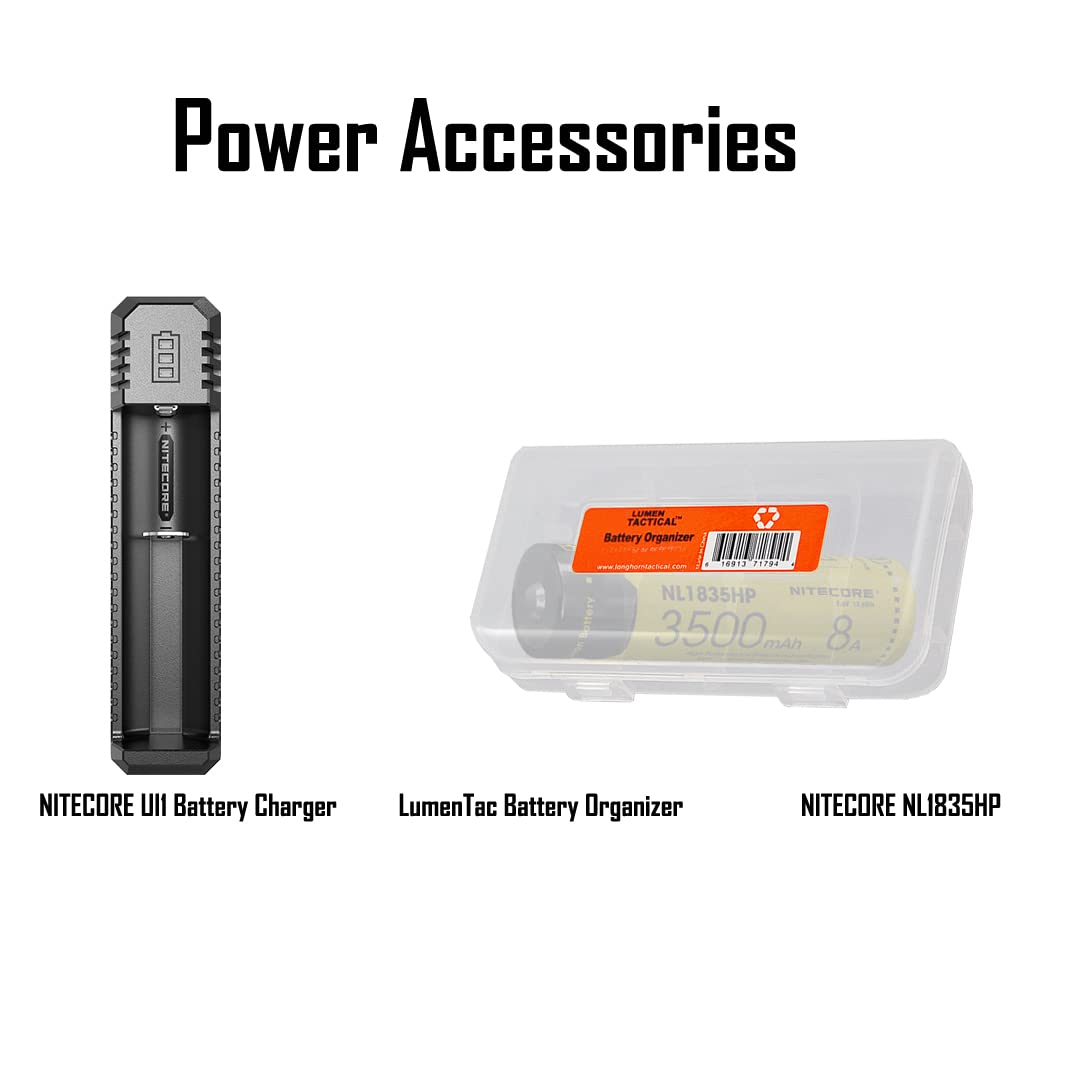 Nitecore CI7 Tactical Flashlight 2500 Lumen With 7000mw IR Illuminator - Rechargeable Set