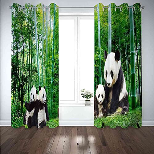 Rideau occultant isolant panda pour bloquer la lumière et la chaleur d'été