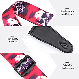 Vaguelly 2Pcs Guitares de Ceinture en Matériau Classique Sangle Électrique Réglable Ukulélé Porte-Coton en Cuir Rouge… - Les Beatles, Paul McCartney, John Lennon, RIngo Starr, George Harrison Vaguelly 2Pcs Guitares de Ceinture en Matériau Classique Sangle Électrique Réglable Ukulélé Porte-Coton en Cuir Rouge… – Image 7