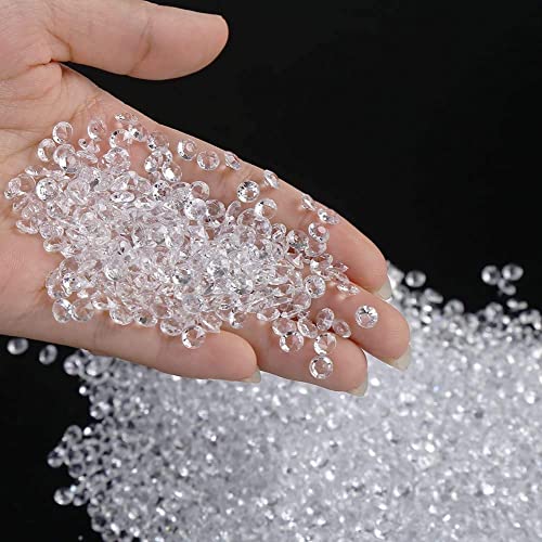 Diyasy 10000 Pcs Clear Wedding Table Scatter 5Mm Crystals Acrylic Diamonds Rhinestones For Table Centerpiece Wedding And Bridal Shower Decorations Vase Fillers #TOP1