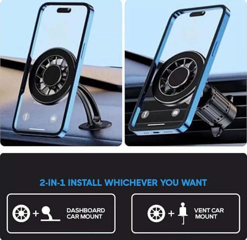 Image of RIGGEAR Magnetic Car Air Vent Phone Holder, MagSafe AC Vent Mobile Mount