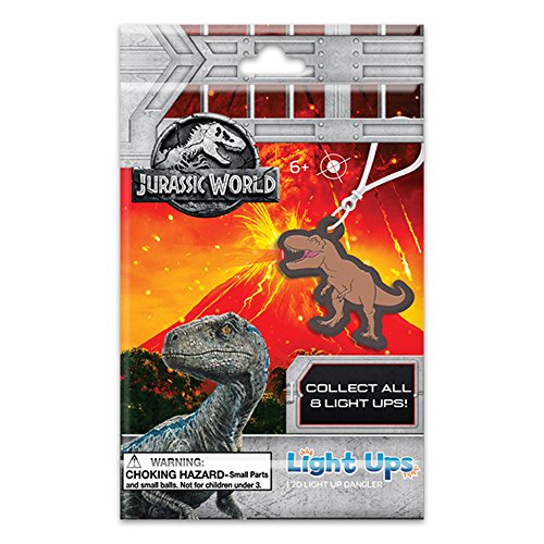 Jurassic World Bulls i Toy 2018 Fallen Kingdom Dino Collect All 8 Light Ups Choose from Indominus Rex, Velociraptor and More, Red and Blue LEDs