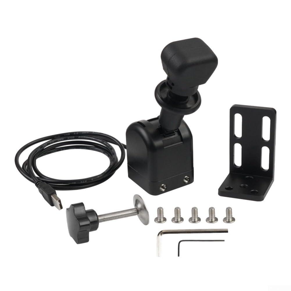 Sim Racing - Freno de mano de simulación lineal USB de 14 bits para PC, compatible con Logitech para G27, G25, G29, G920, G923 con compatibilidad de volante T300 T GT