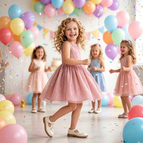 Image of Girls Mary Janes Shoes Toddler Dress Shoe School Uniform Oxford Flats | Elegance Comfort Cute Sweet Functional Sturdy Fit Widen Soft cushioned Non-slip Party Wedding Christmas Easter Gifts