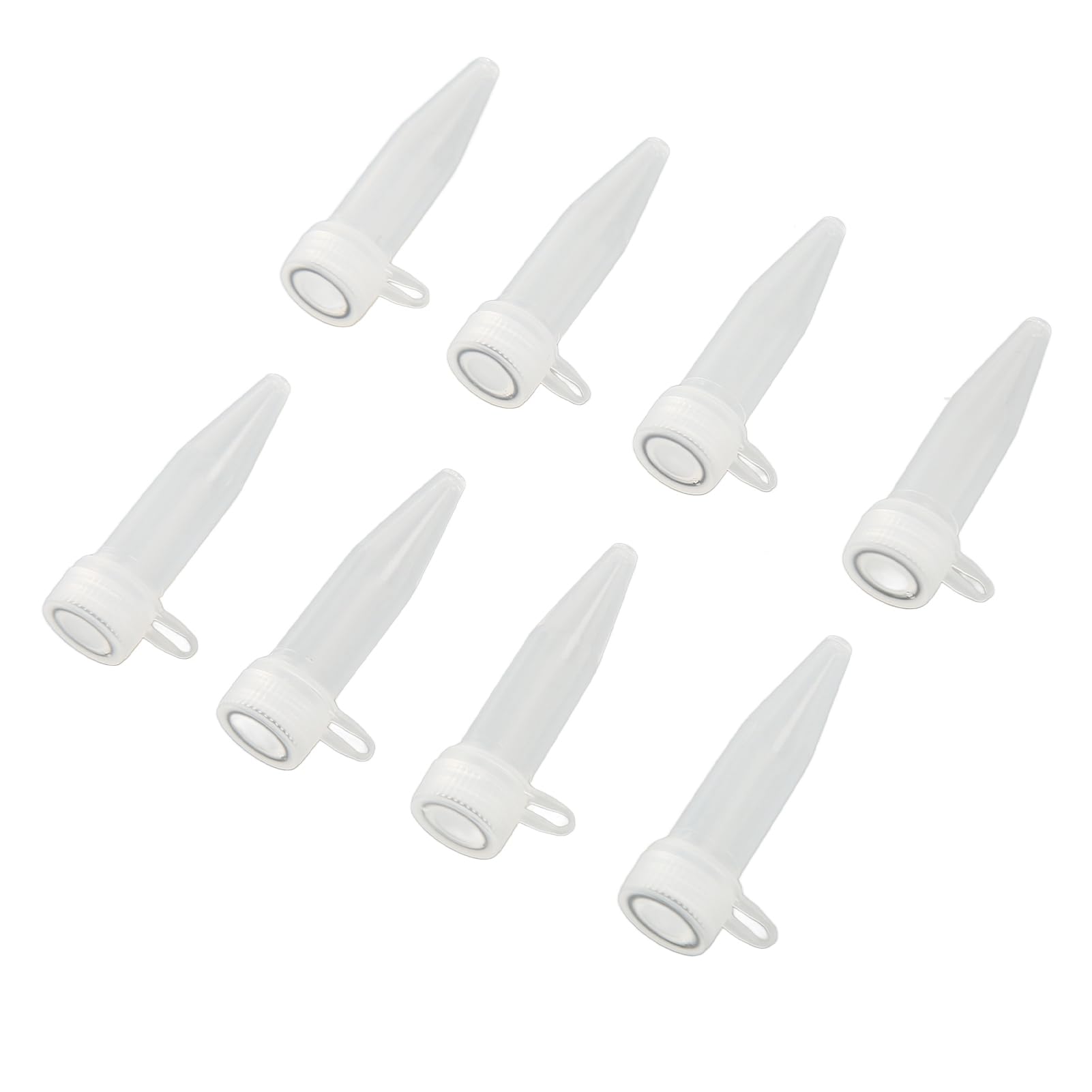 500 tubos de microcentrífuga, tubo de centrífuga de 1,5 ml con tapa a presión, suministros de laboratorio de polipropileno transparente, tubos de alta pureza para experimentos de (Fondo puntiagudo)
